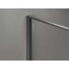 Mexen Kioto paroi de douche Walk-in 140 x 200 cm, crackle graphite 12 mm, gris canon brossé - 800-140-101-66-44-X