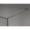 Mexen Kioto suihkuseinä Walk-in 130 x 200 cm, murrettu grafiitti 12 mm, harjattu aseharmaa - 800-130-101-66-44-X