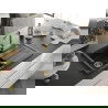 Mexen Bruno Einbauküchenspüle aus Granit mit Abtropffläche und Küchenarmatur Duero, schwarz/silberner Metallic - 6513-73-671600?
