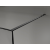 Mexen Kioto Duschwand Walk-in 110 x 200 cm, Crackle Grafit 12 mm, Schwarz - 800-110-101-70-44-X
