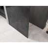 Mexen Kioto parede de duche Walk-in 110 x 200 cm, crackle grafite 12 mm, gun metal - 800-110-101-95-44-X
