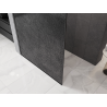 Mexen Kioto parede de duche Walk-in 80 x 200 cm, crackle grafite 12 mm, metal escurecido - 800-080-101-95-44-X