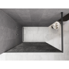 Mexen Kioto parede de duche Walk-in 80 x 200 cm, crackle grafite 12 mm, metal escurecido - 800-080-101-95-44-X