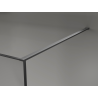 Mexen Kioto parede de duche Walk-in 80 x 200 cm, crackle grafite 12 mm, metal escurecido - 800-080-101-95-44-X