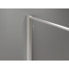 Mexen Kioto τοίχος ντους Walk-in 100 x 200 εκ., crackle γραφίτης 12 χιλ., brushed νικέλιο