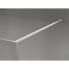 Mexen Kioto διαχωριστικό ντους Walk-in 140 x 200 cm, crackle γραφίτης 12 mm, βουρτσισμένο