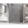 Mexen Kioto duschvägg Walk-in 100 x 200 cm, crackle transparent 12 mm, krom - 800-100-101-01-04-X