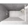 Mexen Kioto mampara de ducha Walk-in 150 x 200 cm, crackle transparente 12 mm, blanco - 800-150-101-20-04-X