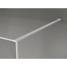 Mexen Kioto mampara de ducha Walk-in 150 x 200 cm, crackle transparente 12 mm, blanco - 800-150-101-20-04-X