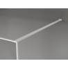 Mexen Kioto parede de duche Walk-in 150 x 200 cm, crackle transparente 12 mm, branco - 800-150-101-20-04-X