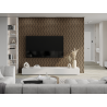 Mexen Lam-SF 01 Akustische Wandpaneele 280 x 30 cm, Filz 9 mm, technisches Furnier, Dunkle Walnuss - S106-280-01-044