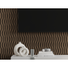Mexen Lam-SF 01 lamele ścienne akustyczne 280 x 30 cm, filc 9 mm, fornir techniczny, Ciemny Orzech - S106-280-01-044