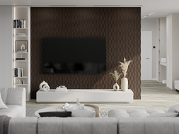 Mexen Lam-SF 01 Akustik-Wandpaneele 280 x 30 cm, Filz 9 mm, technisches Furnier, Eiche Mocca - S106-280-01-045