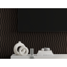 Mexen Lam-SF 01 Akustische Wandpaneele 280 x 30 cm, Filz 9 mm, technisches Furnier, Schwarze Eiche - S106-280-01-046