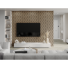 Mexen Lam-SF 01 lamele ścienne akustyczne 280 x 30 cm, filc 9 mm, fornir techniczny, Jasny Orzech - S106-280-01-047