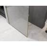 Mexen Kioto paroi de douche Walk-in 70 x 200 cm, crackle transparent 12 mm, or - 800-070-101-50-04-X