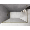 Mexen Kioto paroi de douche Walk-in 70 x 200 cm, crackle transparent 12 mm, or - 800-070-101-50-04-X