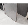 Mexen Kioto mampara de ducha Walk-in 110 x 200 cm, crackle transparente 12 mm, oro rosa - 800-110-101-60-04-X