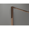 Mexen Kioto mampara de ducha Walk-in 110 x 200 cm, crackle transparente 12 mm, oro rosa - 800-110-101-60-04-X