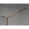 Mexen Kioto painel de duche Walk-in 70 x 200 cm, crackle transparente 12 mm, ouro rosa - 800-070-101-60-04-X