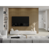 Mexen Lam-SF 02 Akustische Wandpaneele 280 x 30 cm, Filz 9 mm, technisches Furnier, Eiche Classic - S106-280-02-041