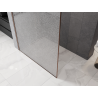 Mexen Kioto ścianka prysznicowa Walk-in 160 x 200 cm, crackle transparent 12 mm, miedź szczotkowana - 800-160-101-65-04-X