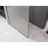 Mexen Kioto parede de duche Walk-in 90 x 200 cm, crackle transparente 12 mm, cobre escovado - 800-090-101-65-04-X