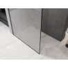 Mexen Kioto parede de duche Walk-in 130 x 200 cm, crackle transparente 12 mm, cinza arma escovado - 800-130-101-66-04-X