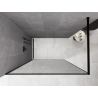 Mexen Kioto parede de duche Walk-in 80 x 200 cm, crackle transparente 12 mm, preta - 800-080-101-70-04-X