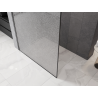 Mexen Kioto Duschwand Walk-in 70 x 200 cm, Crackle transparent 12 mm, Gun Metal - 800-070-101-95-04-X