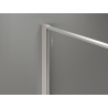 Mexen Kioto douchewand Walk-in 100 x 200 cm, crackle transparant 12 mm, geborsteld nikkel - 800-100-101-97-04-X
