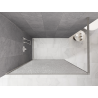 Mexen Kioto paroi de douche Walk-in 130 x 200 cm, crackle transparent 12 mm, nickel brossé - 800-130-101-97-04-X