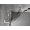 Mexen Mist L cabina de ducha pentagonal abatible 80 x 80 cm, transparente, blanca - 8A8L-080-080-20-00