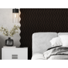 Mexen Lam-SF 02 Akustische Wandpaneele 280 x 30 cm, Filz 9 mm, Technisches Furnier, Schwarze Eiche - S106-280-02-046