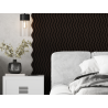 Mexen Lam-SF 02 lamele ścienne akustyczne 280 x 30 cm, filc 9 mm, fornir techniczny, Czarny Dąb - S106-280-02-046