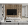 Mexen Lam-SF 01 Lam-SF 26 akustische Wandpaneele 280 x 30 cm, Filz 9 mm, Technisches Furnier, Gebleichte Eiche - S106-280-26-040
