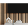 Mexen Lam-F Slim 01 Akustische Wandpaneele 280 x 36,5 cm, Filz 9 mm, technisches Furnier, Gebleichte Eiche - S107-280-01-040