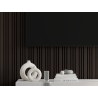 Mexen Lam-F Slim 01 Akustische Wandpaneele 280 x 36,5 cm, Filz 9 mm, technisches Furnier, Schwarze Eiche - S107-280-01-046