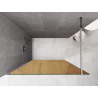 Mexen Kioto ścianka prysznicowa Walk-in 80 x 200 cm, brąz 8 mm, chrom - 800-080-101-01-32