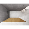 Mexen Kioto duschvägg Walk-in 100 x 200 cm, brons 8 mm, krom - 800-100-101-01-32
