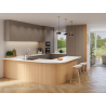 Mexen Ovalo 02 Gerillte elastische Wandlamellen 280 x 36 cm, technisches Furnier, Gebleichte Eiche - S130-280-02-040
