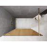 Mexen Kioto suihkuseinä Walk-in 110 x 200 cm, pronssi 8 mm, kulta - 800-110-101-50-32