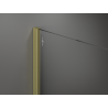 Mexen Kioto Walk-in duschvägg 110 x 200 cm, brons 8 mm, guld borstad - 800-110-101-55-32