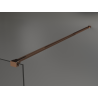 Mexen Kioto ścianka prysznicowa Walk-in 90 x 200 cm, brąz 8 mm, różowe złoto - 800-090-101-60-32