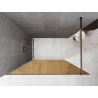 Mexen Kioto Suihkuseinä Walk-in 90 x 200 cm, pronssi 8 mm, ruusukulta - 800-090-101-60-32