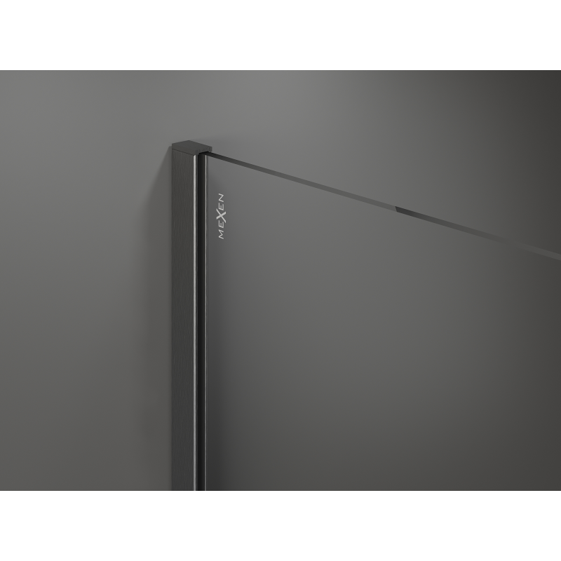 Mexen Kioto ścianka prysznicowa Walk-in 70 x 200 cm, brąz 8 mm, gun gray szczotkowany - 800-070-101-66-32