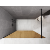 Mexen Kioto Duschvägg Walk-in 140 x 200 cm, brons 8 mm, svart - 800-140-101-70-32