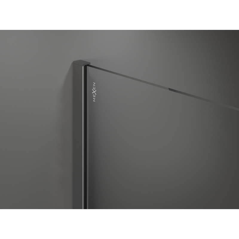 Mexen Kioto Panel de ducha Walk-in 120 x 200 cm, bronce 8 mm, metal gun - 800-120-101-95-32
