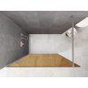 Mexen Kioto ścianka prysznicowa Walk-in 90 x 200 cm, brąz 8 mm, nikiel szczotkowany - 800-090-101-97-32