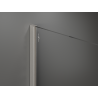 Mexen Kioto ścianka prysznicowa Walk-in 100 x 200 cm, brąz 8 mm, nikiel szczotkowany - 800-100-101-97-32